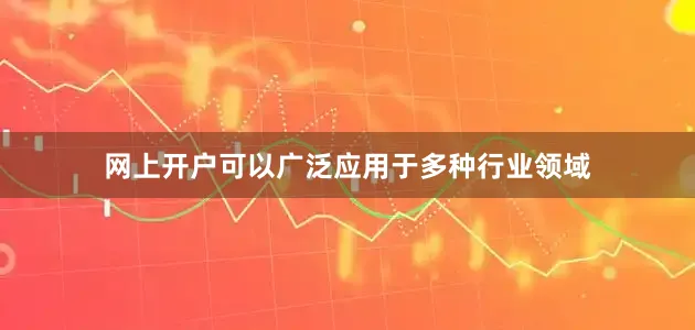 网上开户可以广泛应用于多种行业领域