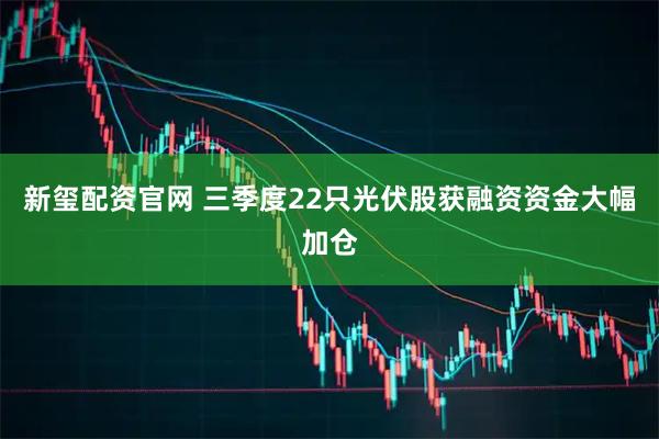新玺配资官网 三季度22只光伏股获融资资金大幅加仓