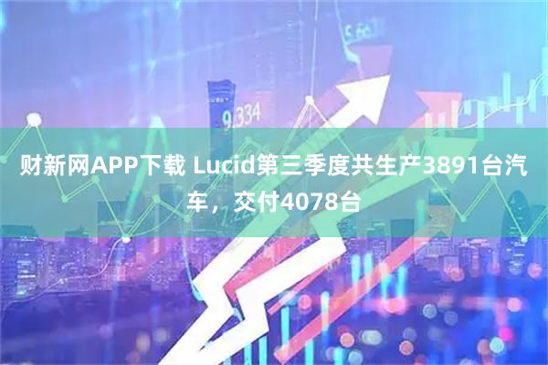 财新网APP下载 Lucid第三季度共生产3891台汽车，交付4078台